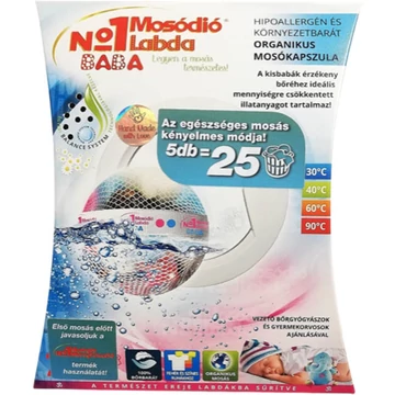 No1 mosódió labda-5db-25 mosás-Baba