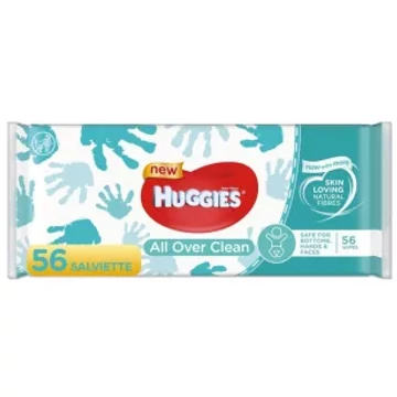 Huggies all over clean nedves törlőkendő-56db