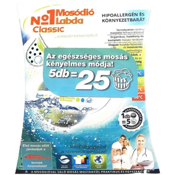 No1 mosódió labda-5db-25 mosás