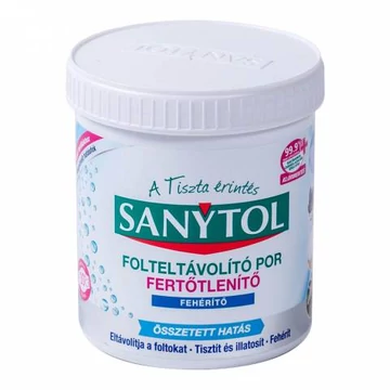 Sanytol Fertőtlenítő folteltávolító por fehérítős 450g