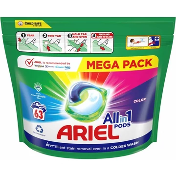  Ariel All-in-1 PODS Color Mosókapszula 63 Mosáshoz