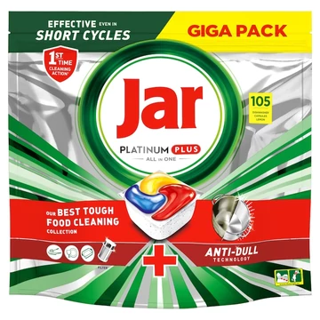 Jar Platinum Plus Lemon All In One mosogatókapszula, 105db
