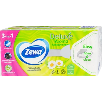 Zewa Deluxe Camomile Comfort  papír zsebkendő, 3 rétegű, 90 db