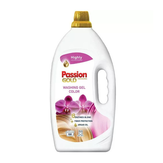 PASSION GOLD mosógél színes ruhákhoz - argán olajjal 4 L