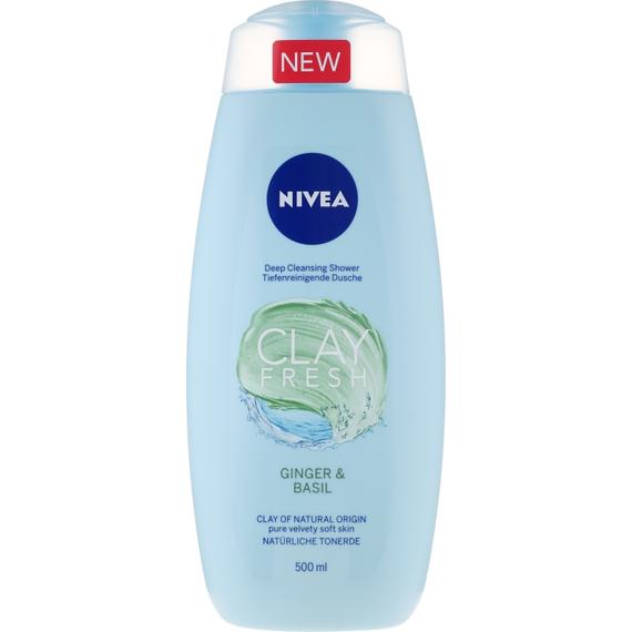 Nivea Tusfürdő Clay Fresh Ginger&basil