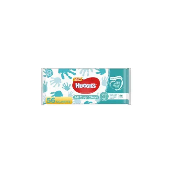 Huggies all over clean nedves törlőkendő-56db