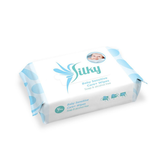 Silky baba törlő-Sensitive-Újszülött kortól-65db