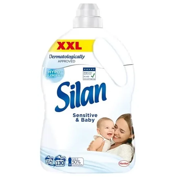 Silan Sensitive öblítő, 130 mosás, 2860ml
