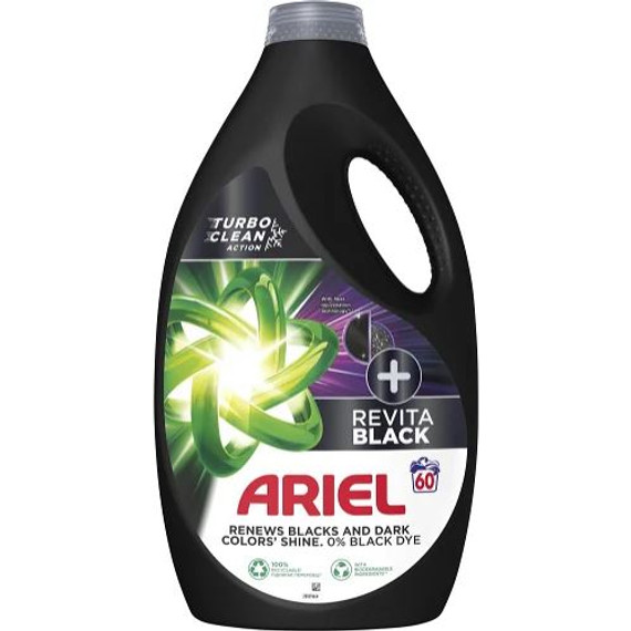 Ariel+ Revita Black folyékony mosószer 3 liter