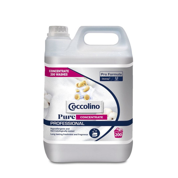 Coccolino Professional Pure koncentrált öblítő, 5 l, 200 mosás