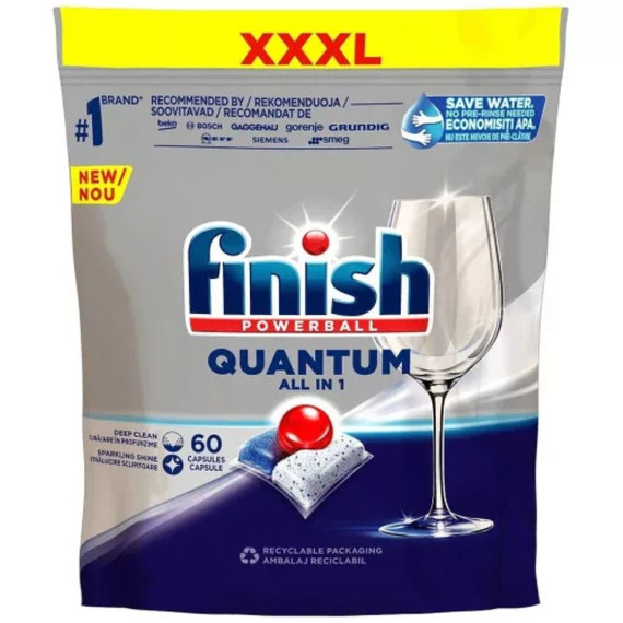 Finish Powerball - Quantum All in 1 Regular mosogatógép kapszula 60 db