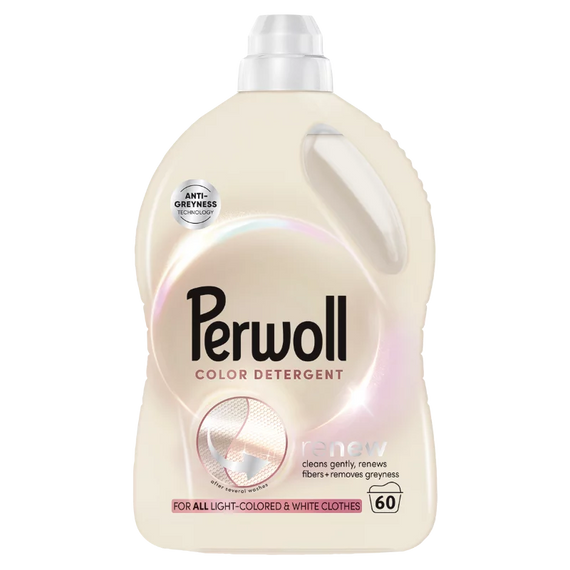 Perwoll folyékony mosószer 3L Világos ruhákhoz (color detergent)