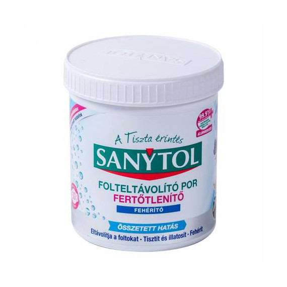 Sanytol Fertőtlenítő folteltávolító por fehérítős 450g