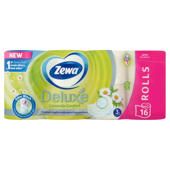Zewa Deluxe Kamillás toilett papir 16 tekercses 3 rétegű