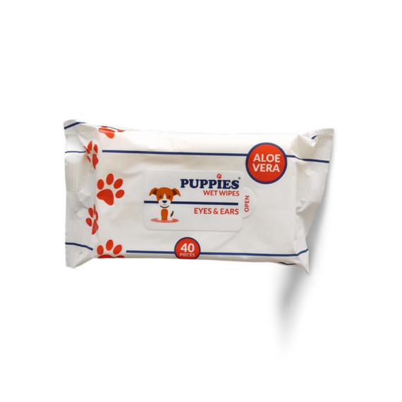 Puppies eyes & ears nedves törlőkendő 40 db