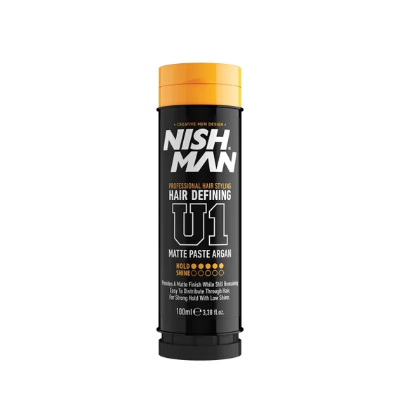 Nish Man Hair Defining Matte Paste Argan Strong Hold (U1) 100ml