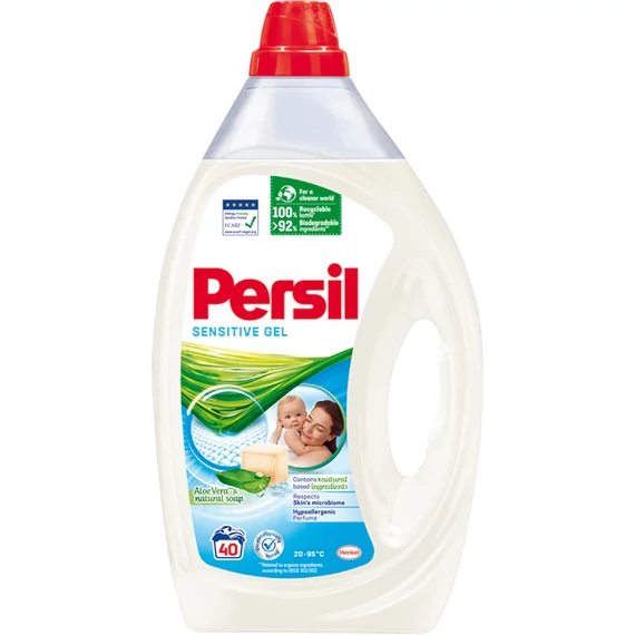 Persil Sensitive Gel folyékony mosószer, 40 mosás, 2L