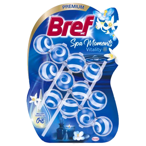 Bref Aktiv WC frissítő Spa Moments Vitality 150 g (3 x 50 g)