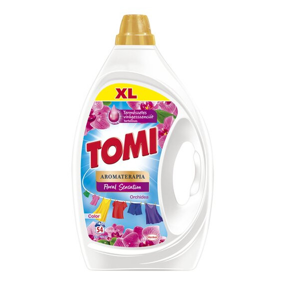 Tomi Aromaterápia Orchidea folyékony mosószer színes ruhákhoz 54 mosás 2430 ml