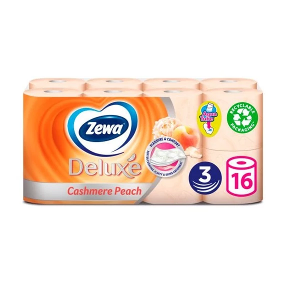 Zewa Deluxe 3 rétegű toalettpapír Cashmere Peach 16 tekercs