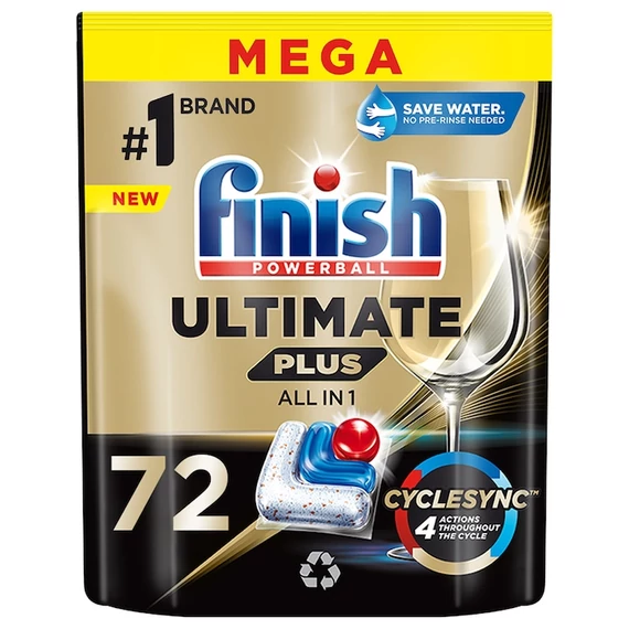 Finish Ultimate Plus mosogatógép tabletta Lemon 72 db