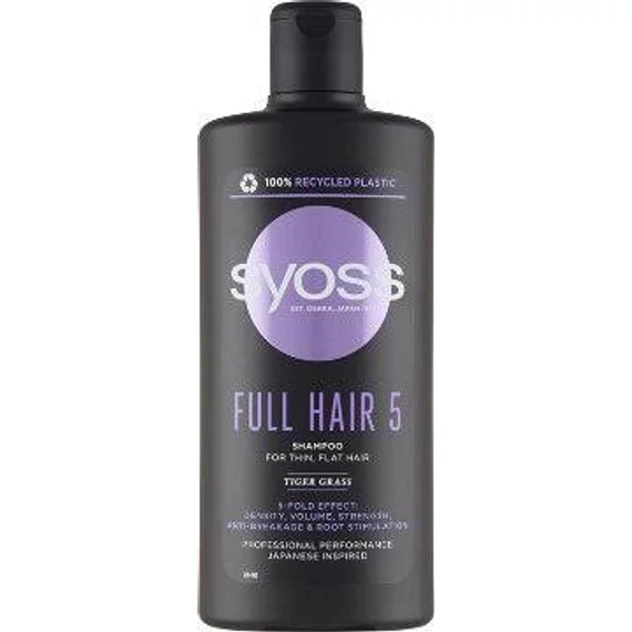 Syoss Full Hair 5 Density & Volume Sampon vékony hajra, 440 ml