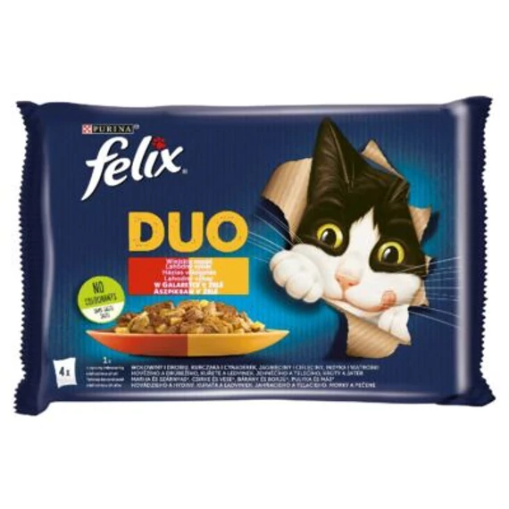 FELIX MACSKAELEDEL FANTASTIC DUO HÁZIAS VÁLOGATÁS ASZPIKBAN 4*85 G