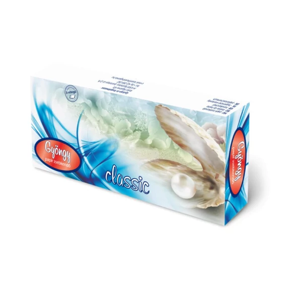 Gyöngy Papírzsebkendő 3rétegű 100db CLASSIC
