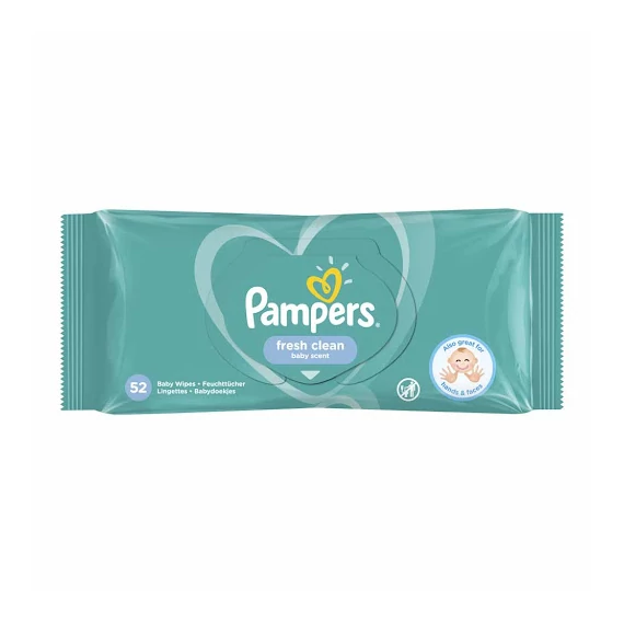 Pampers fresh clean nedves törlőkendő-52db