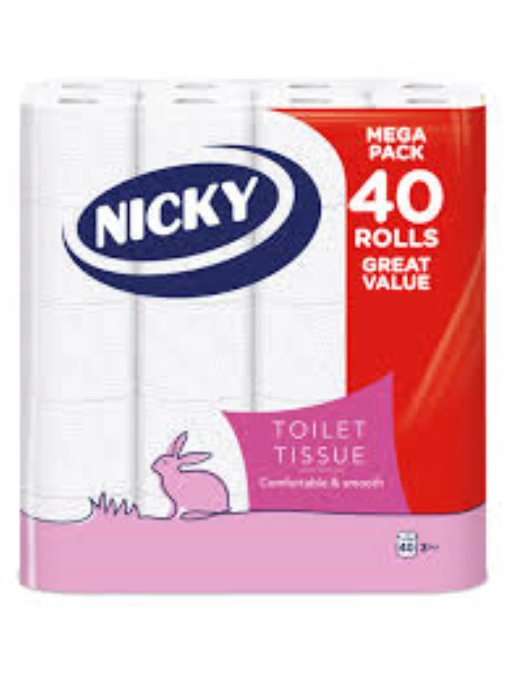 Nicky toalettpapír3 rétegű tissue 40 db