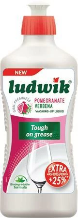 LUDWIK, gránátalma és verbéna Mosogatószer 450 g,